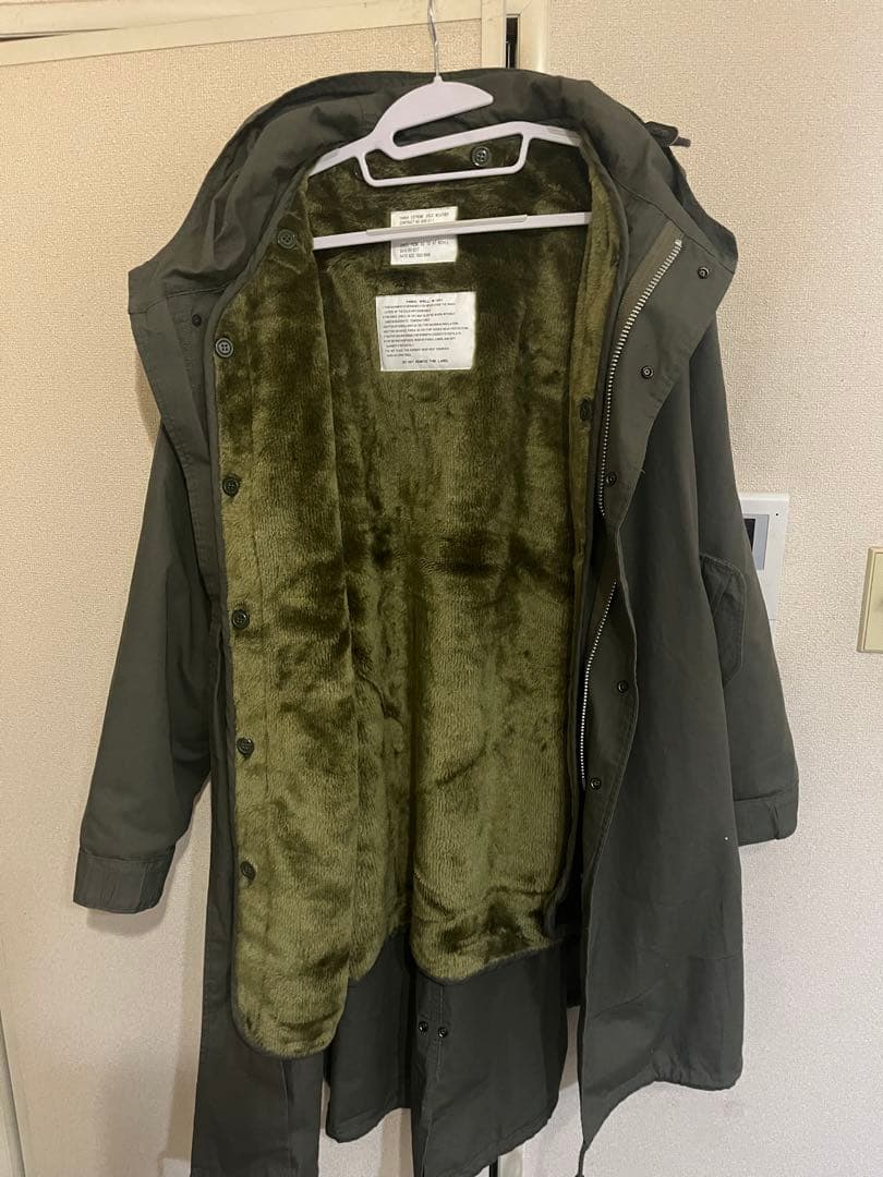 HOUSTON M51 オリーブグリーン フリース裏地 モッズコート