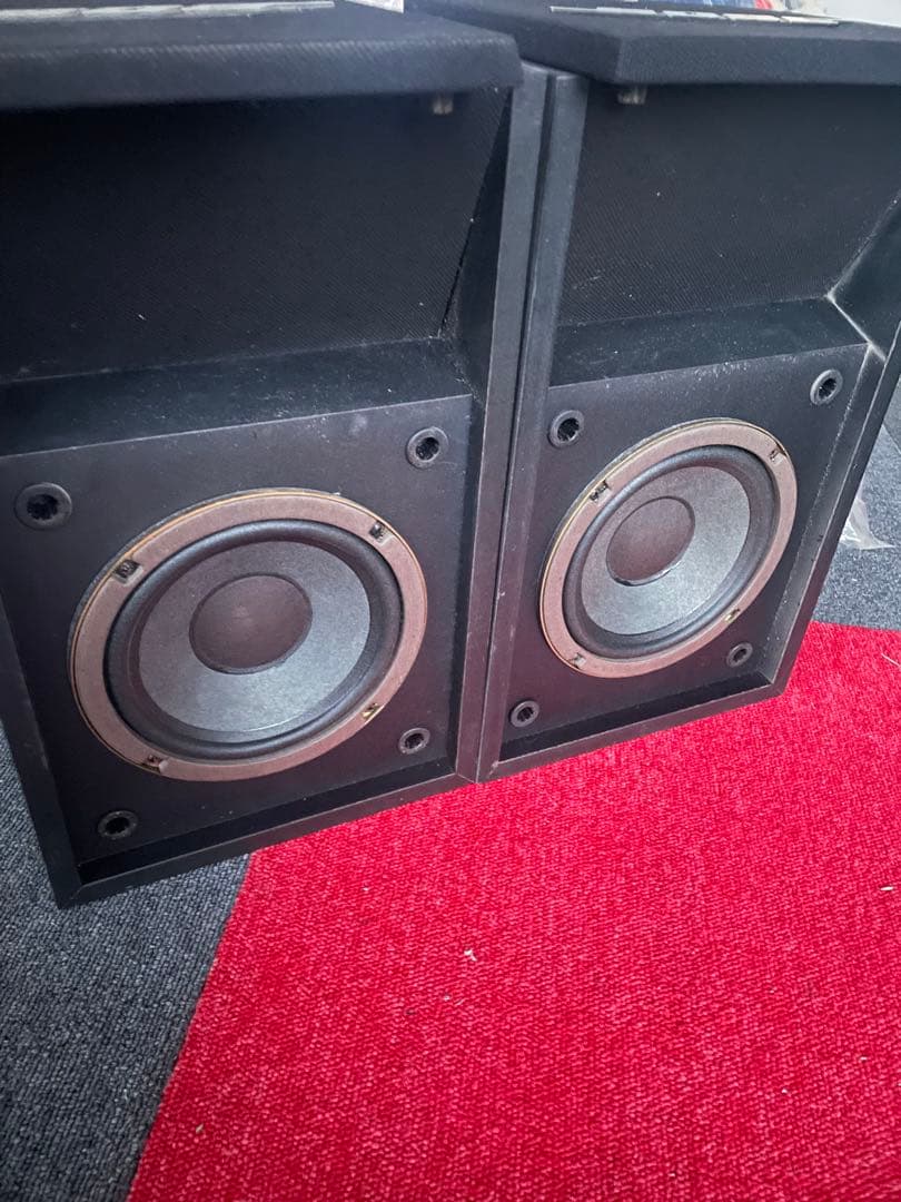 2ウェイスピーカー ペア ブラック