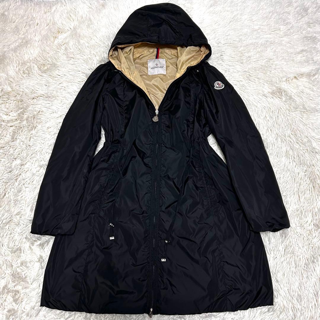 美品　ジャパン代理店表記有　MONCLER スプリングコート　ブラック　00