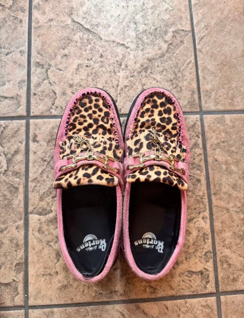 Dr. Martens ローファー ピンク　レオパード　エイドリアン　42