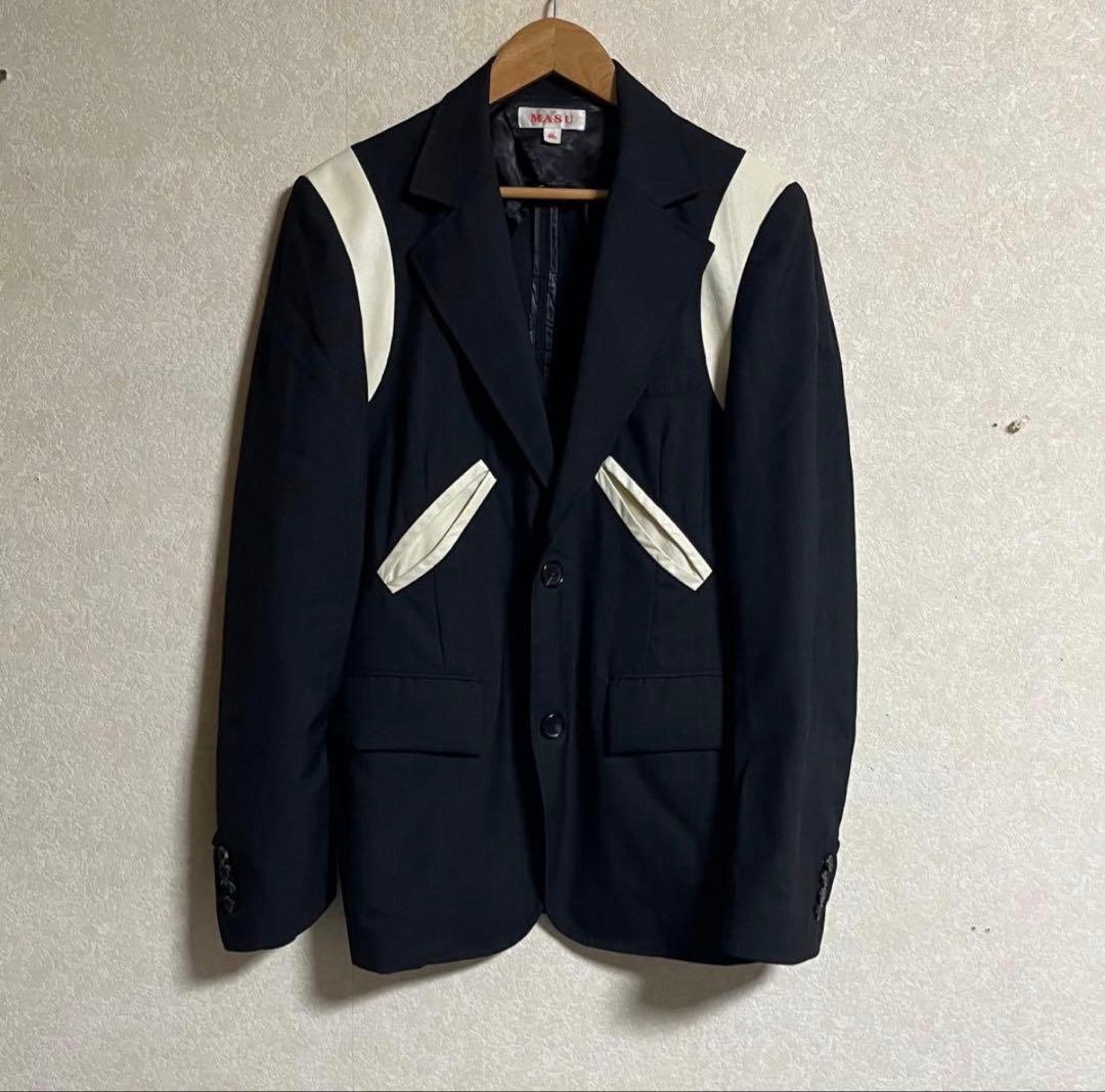 MASU Future 刺繍 テーラードジャケット 黒