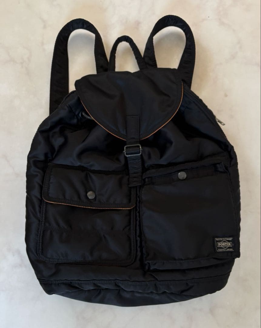 美品　ポーター タンカー リュック バックパック　ブラック