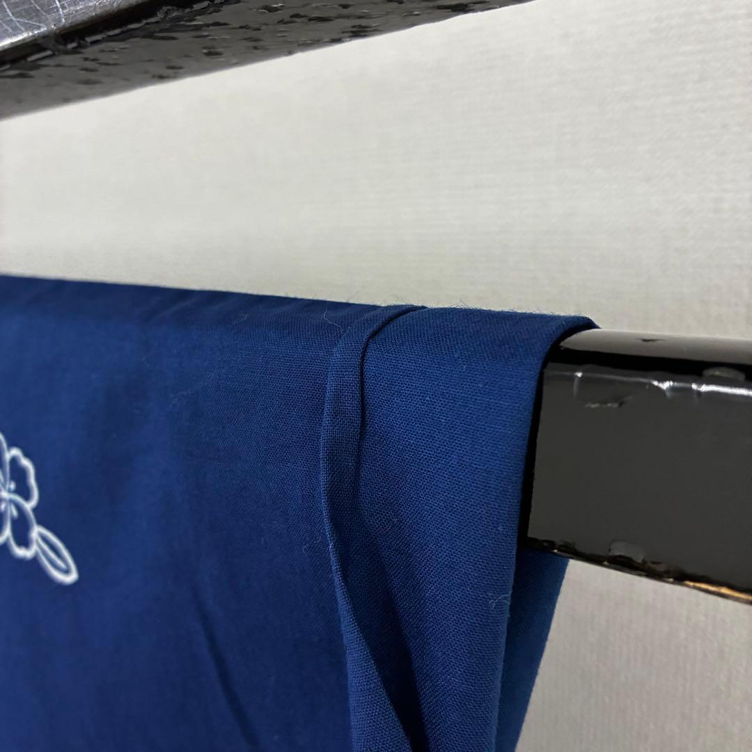 アアンドユページ　浴衣 木綿 藍染め 注染 花 着物 U-7365