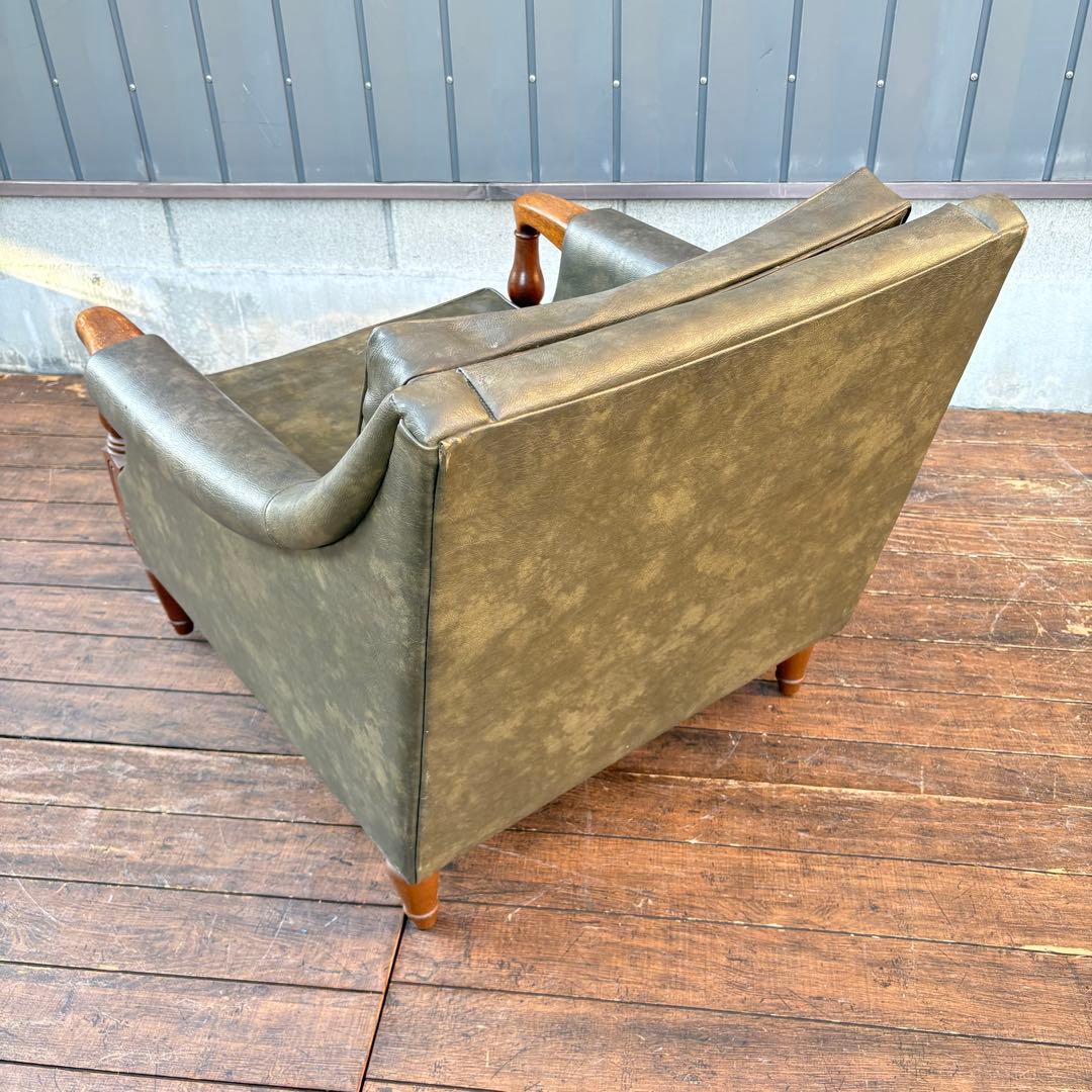 ② 昭和レトロ ヴィンテージ マルニ木工 一人掛けソファ アームチェア ラウンジ