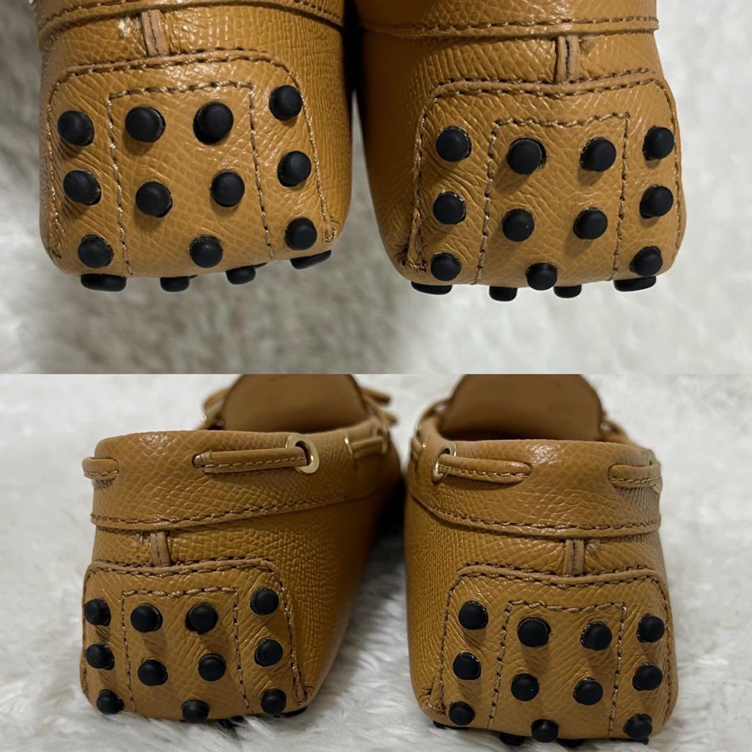 未使用級Tod’s トッズ ドライビングシューズ ゴンミーニ サフィアーノレザー