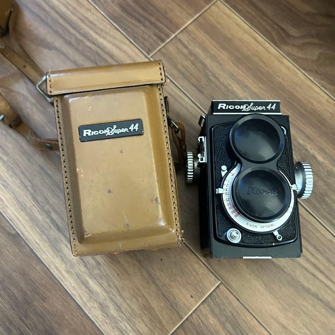 Ricoh Super 44 二眼レフカメラ レザーケース付き