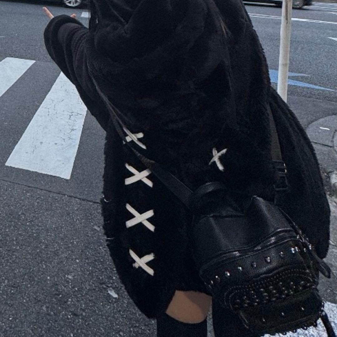 ‪*♥様 『REFLEM/レフレム』うさ耳BIGファーパーカー/ファーブルゾン