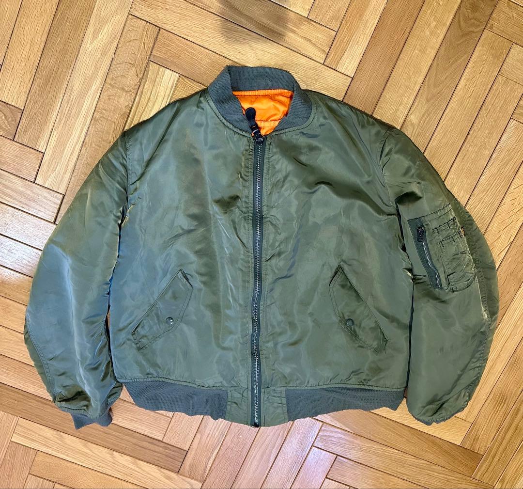 ALPHA ma-1 90s XL TALL レアサイズ　ビンテージ　USA製
