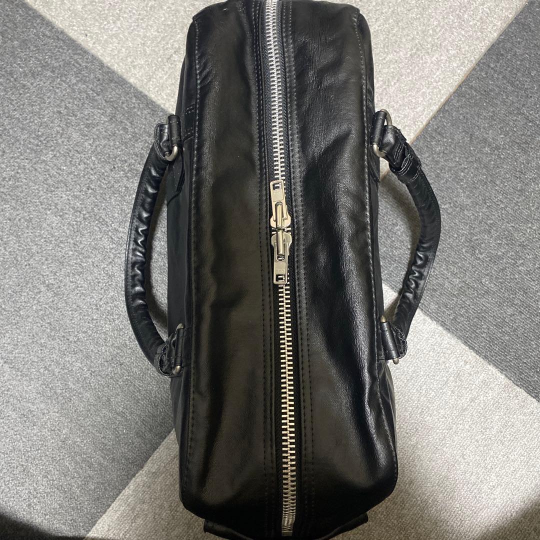 にこ PORTERフリースタイル ブラックボストンバッグ