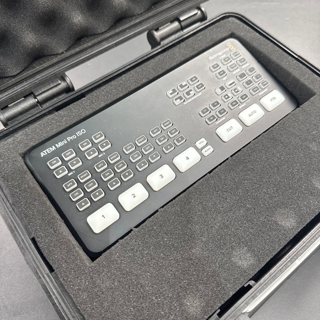 【週末値下】ATEM Mini Pro ISO + 専用ハードケース付き
