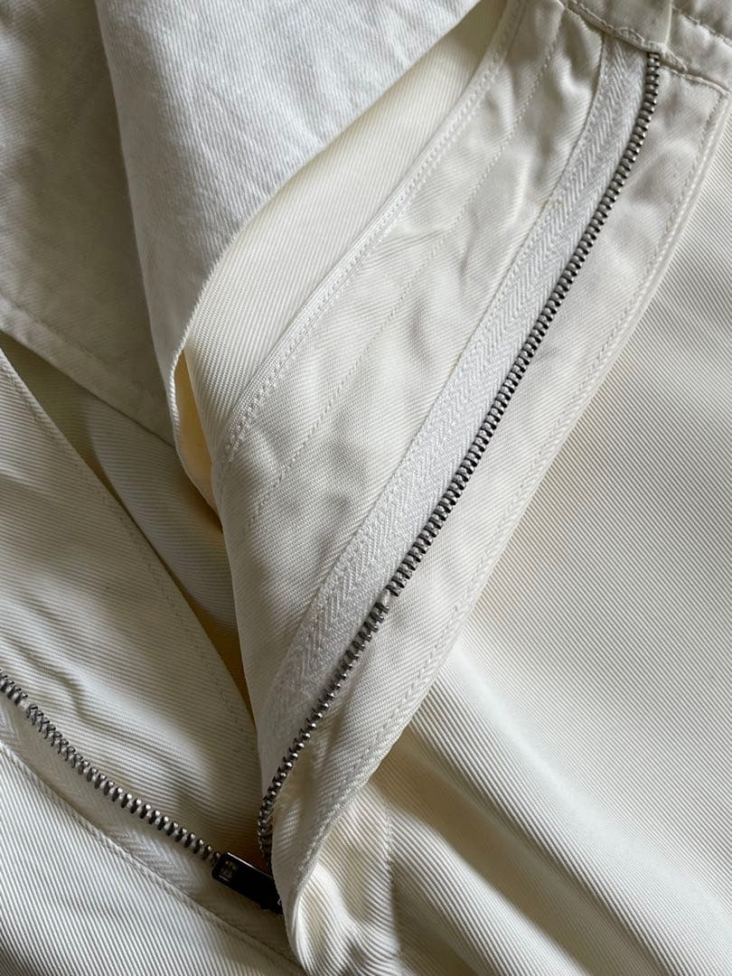 山*鶏様 Special! 50s ホワイトレーヨンギャバスラックス 極太 ロカ