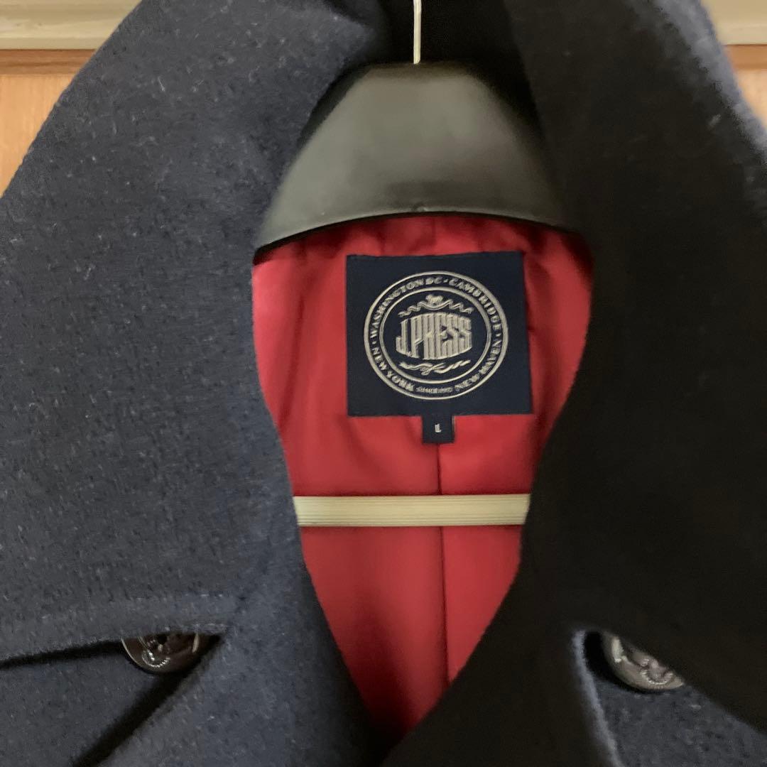 美品　ネイビー本格的Pコート