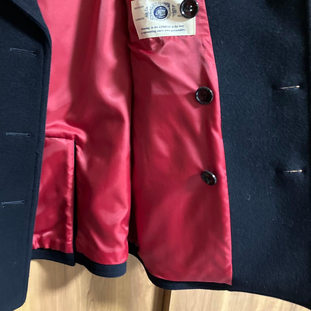 美品　ネイビー本格的Pコート