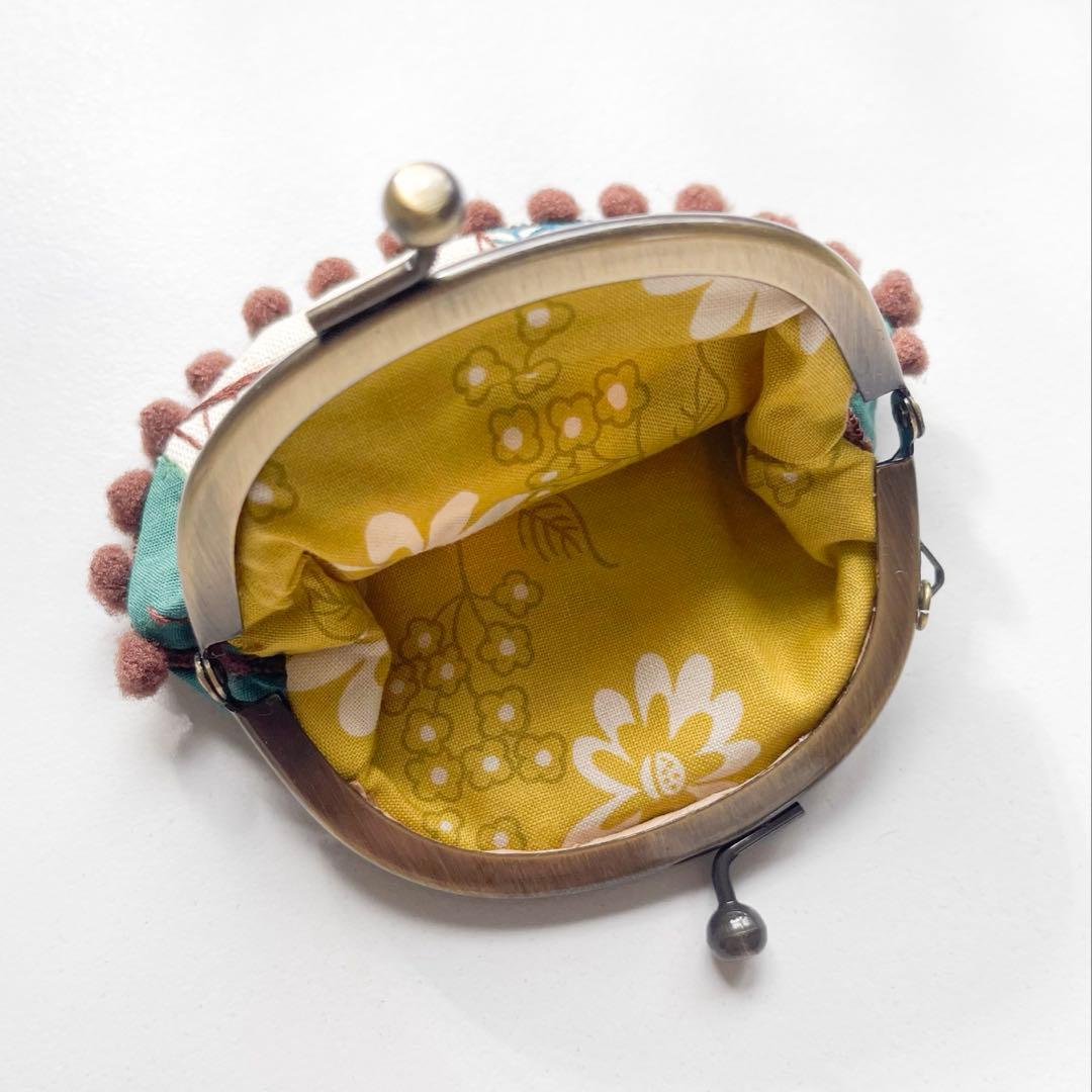 K*I様 石井寛子 刺繍 cahier がま口ポーチ 本人作品 展示購入 一点も