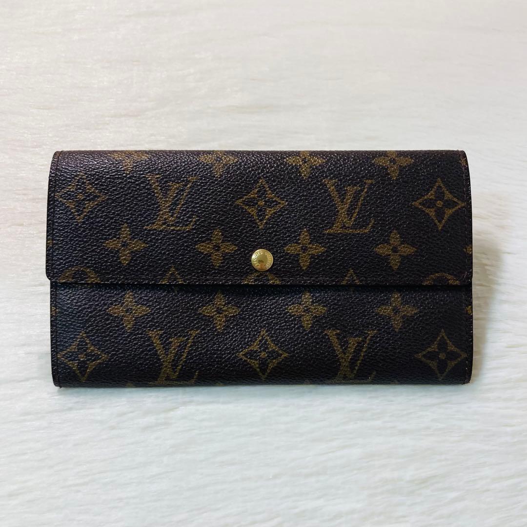 LOUIS VUITTON モノグラム ポシェット ポルトモネ クレディ 財布
