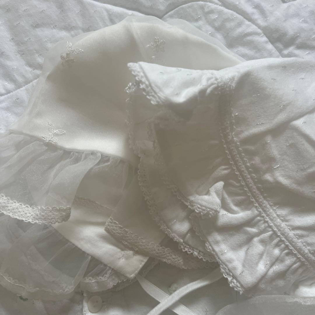 Familiar ベビードレス 付属付き 退院 お宮参り 50 ファミリア