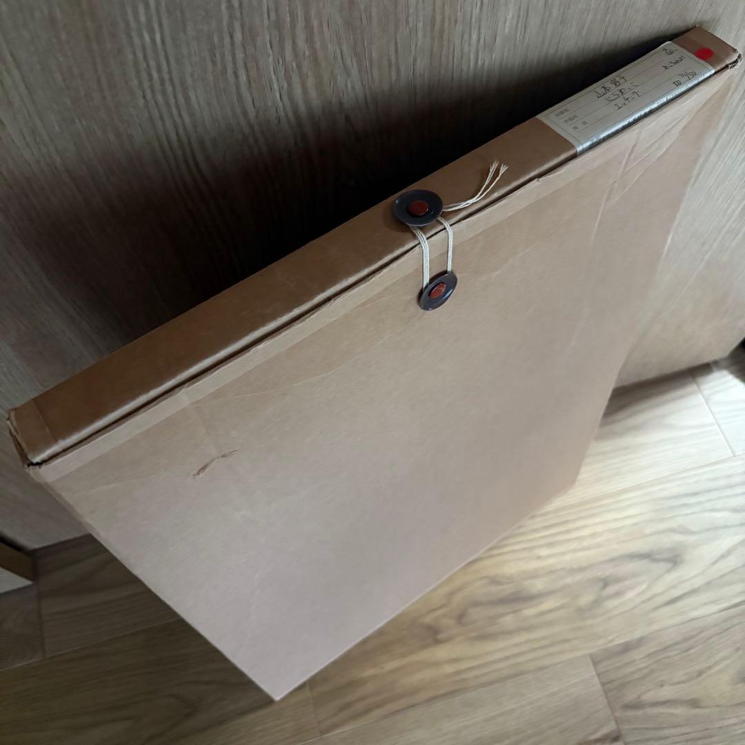 山本容子　銅版画　「にらめっこしましょあっぷっぷ」 愛犬ルーカスとにらめっこ