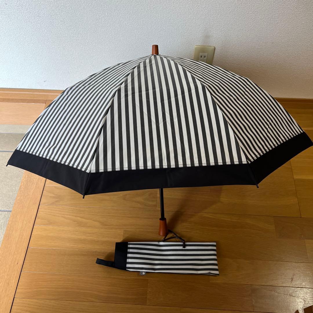 美品 サンバリア100 日傘 2段折