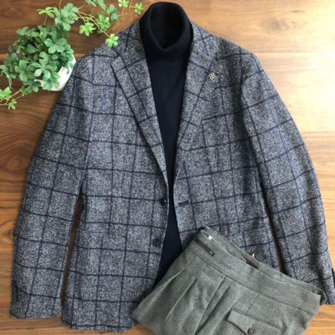 【秋冬】TAGLIATOREタリアトーレネイビーウィンドウペンジャケット48