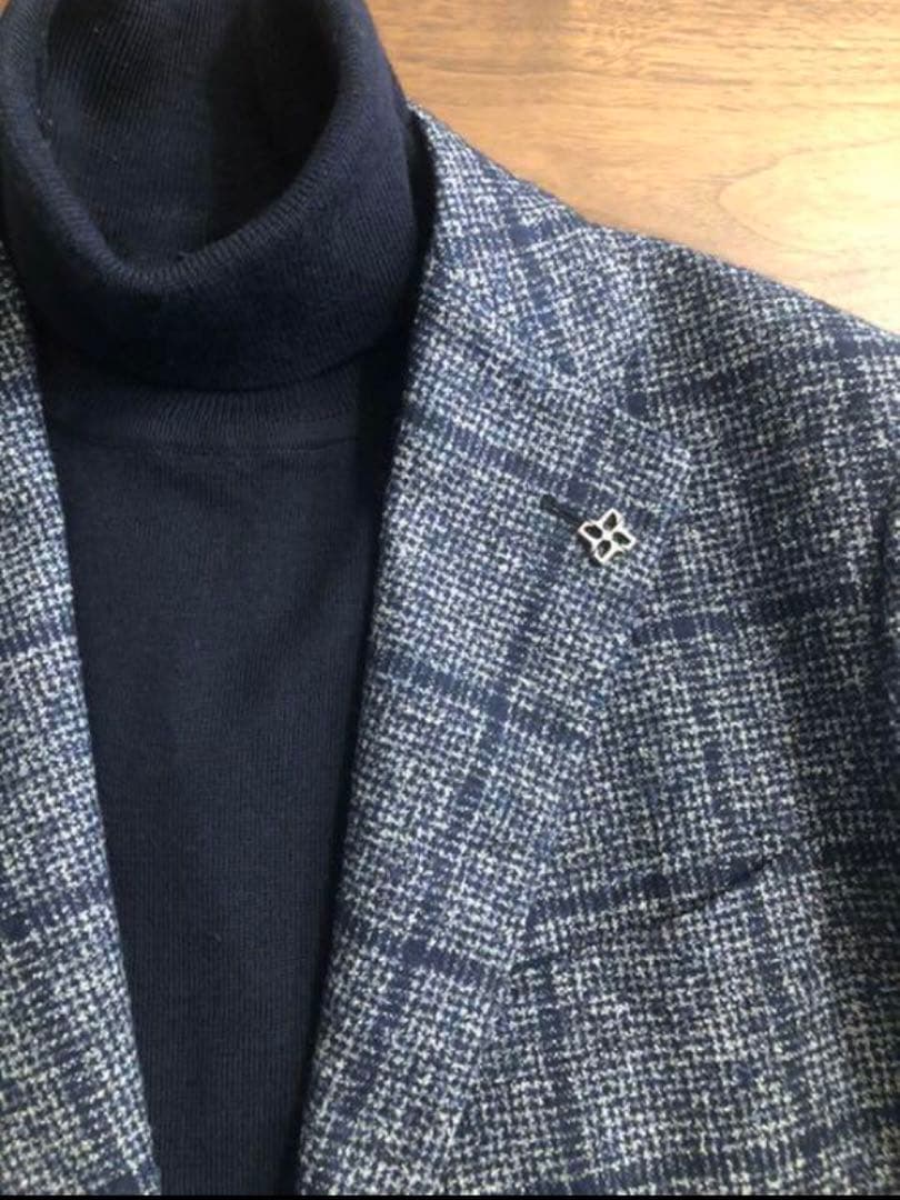 【秋冬】TAGLIATOREタリアトーレネイビーウィンドウペンジャケット48