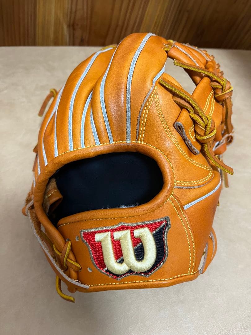 ウィルソン　軟式グラブ　オレンジ