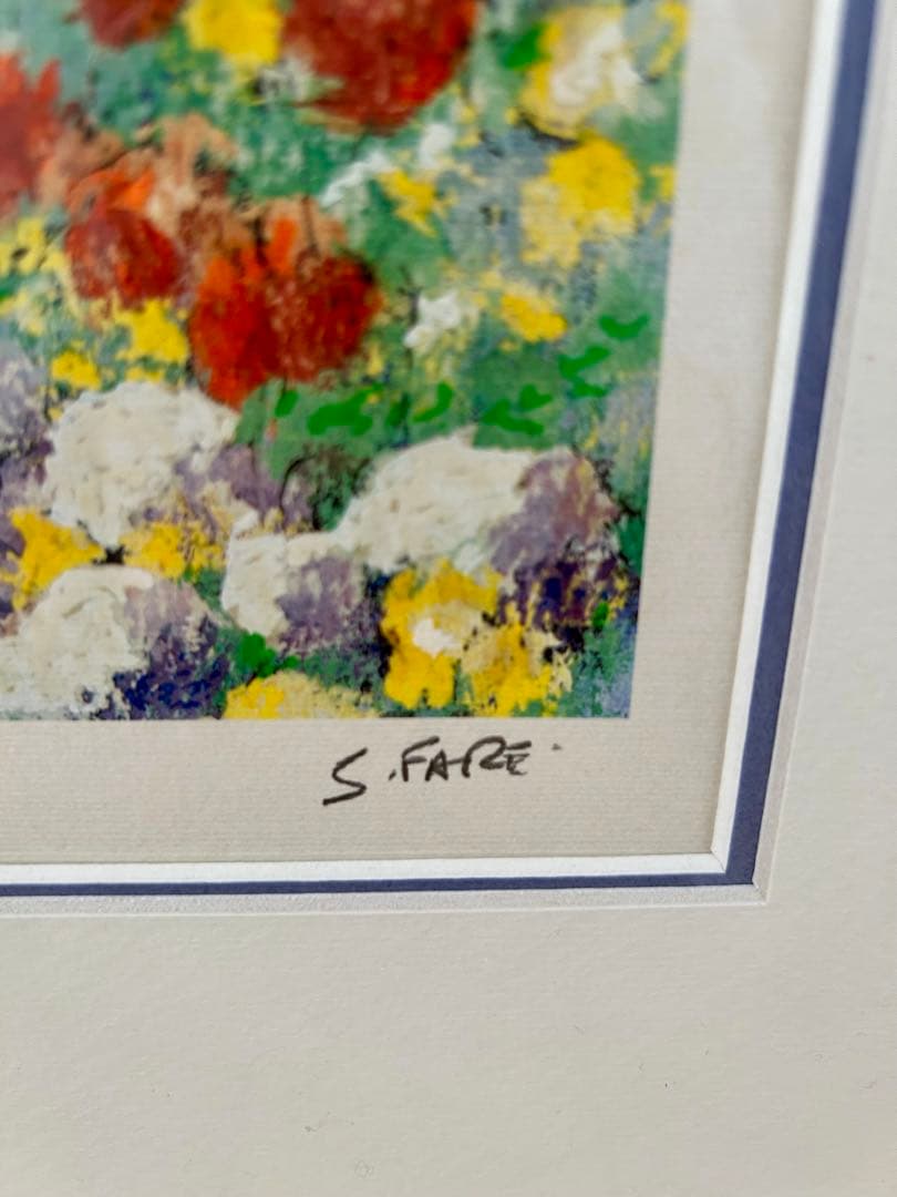 【サイン入・美品】イタリアの人気画家セルジオ・ファーレ　リトグラフ　64×50
