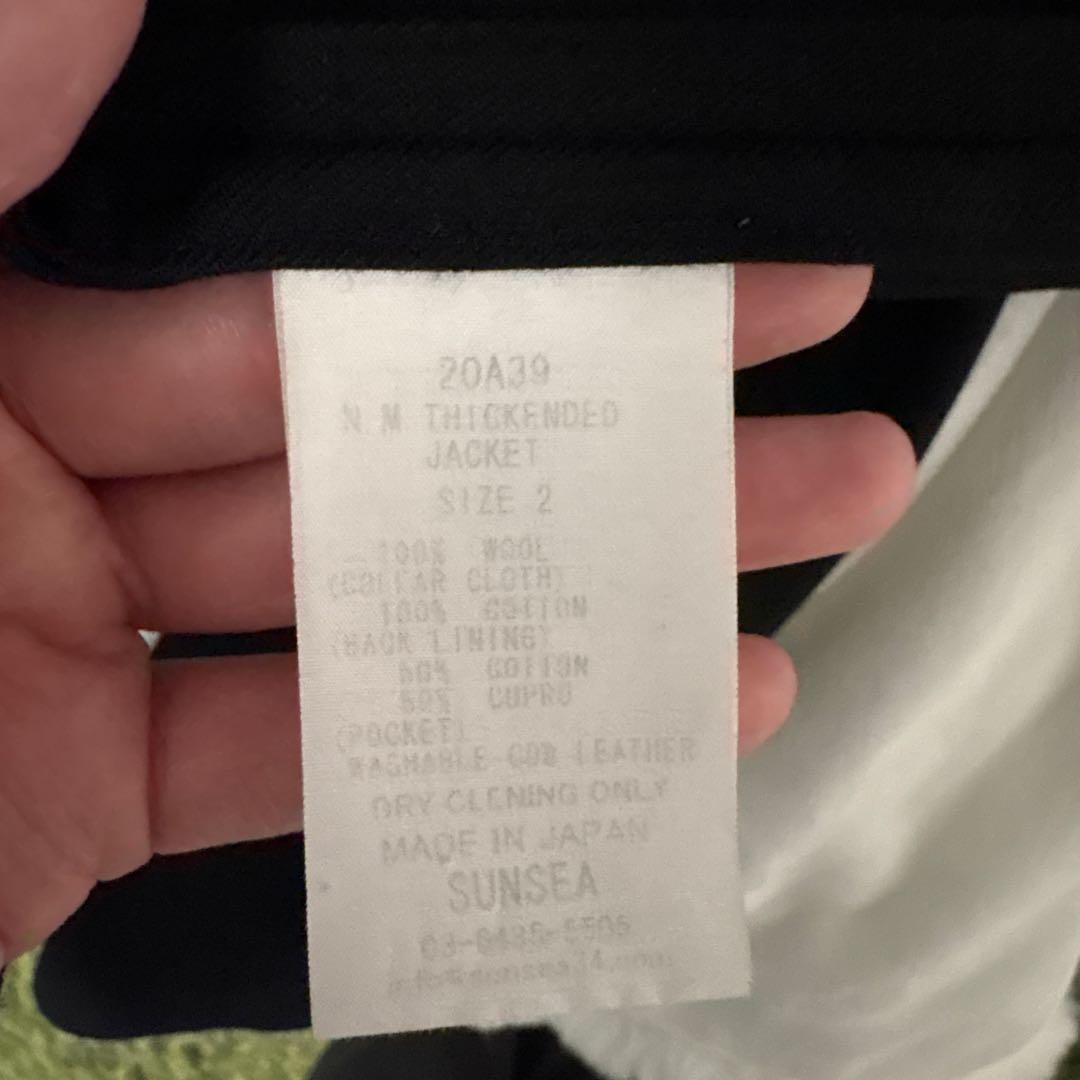 sunsea テーラードジャケット2 snm シングル