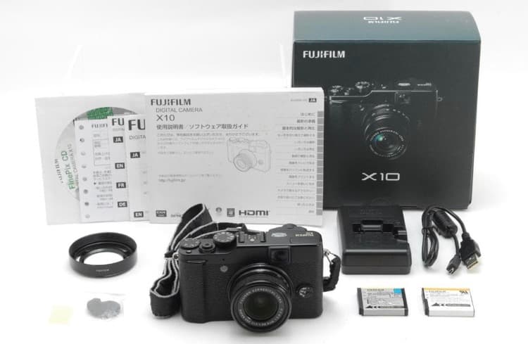 本日18時出品取り下げ予定 富士フイルム FUJIFILM X10 ブラック