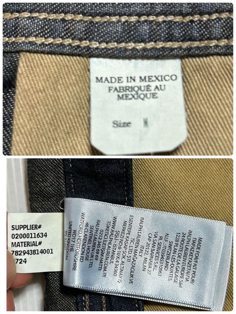 24FW 新品 RRL デニム カーゴ オーバーオール ダブルアールエル