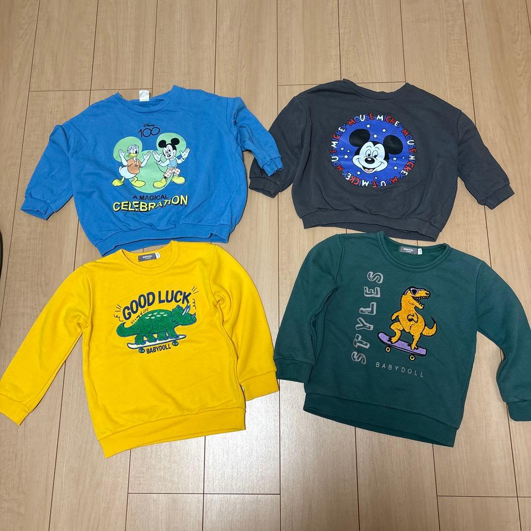 男の子110サイズまとめ売り。トレーナー19＆レギンス12＆訳あり5＆おまけ付き