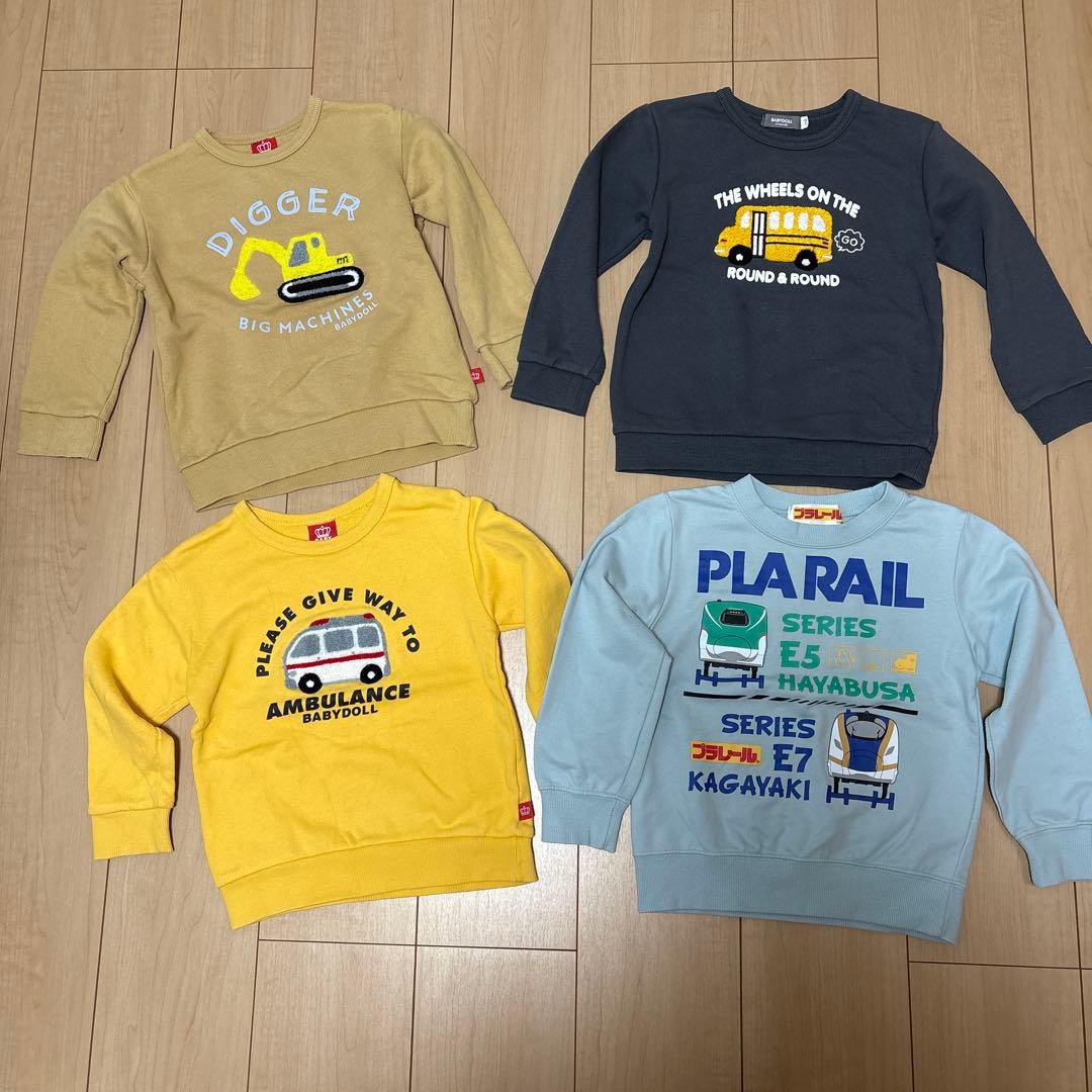 男の子110サイズまとめ売り。トレーナー19＆レギンス12＆訳あり5＆おまけ付き