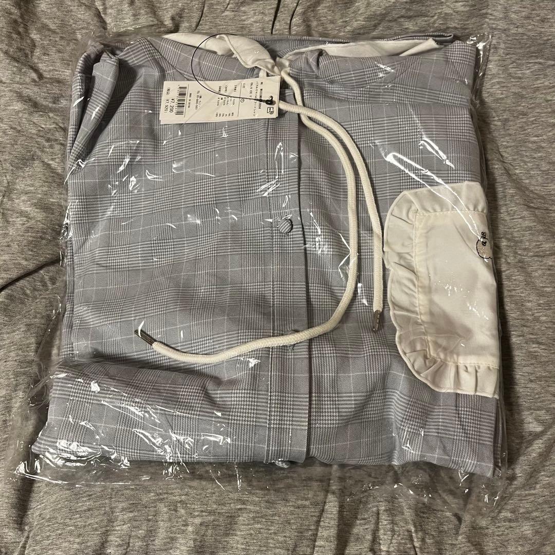 Whinny ホワイニー ぬた。 彗色予報 バブみでヤバみなフードシャツ グレー