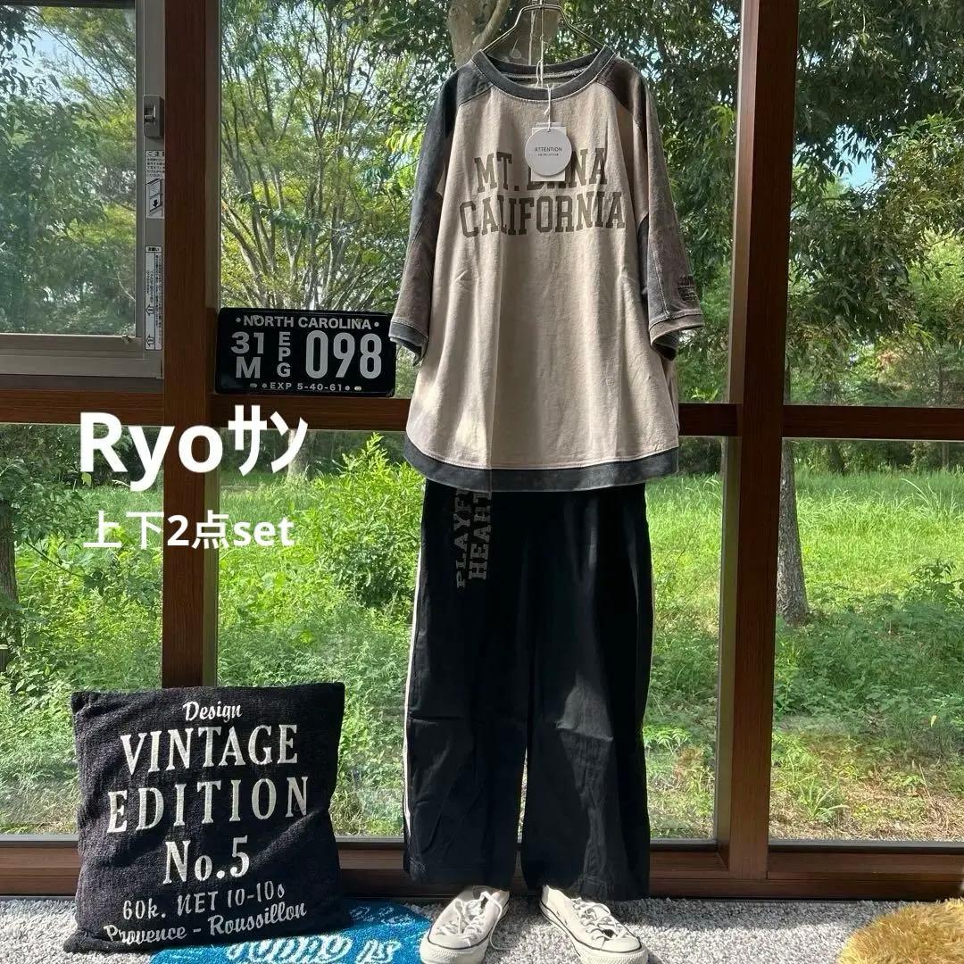 Ryo さん IRIEY ツイル脇タックマルチロゴパンツ クロ