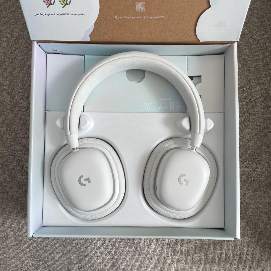 G735 ワイヤレスゲーミングヘッドセット ホワイト