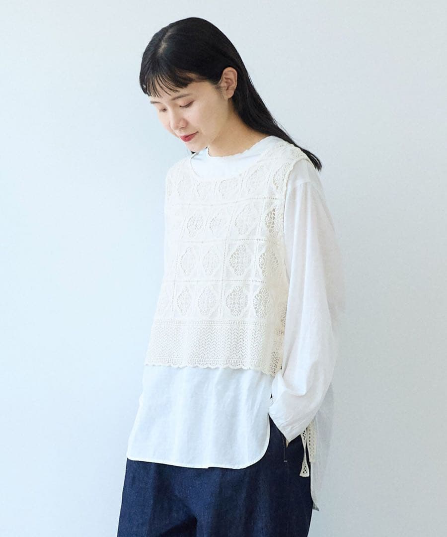 【希少】yuniケミカルレースベスト