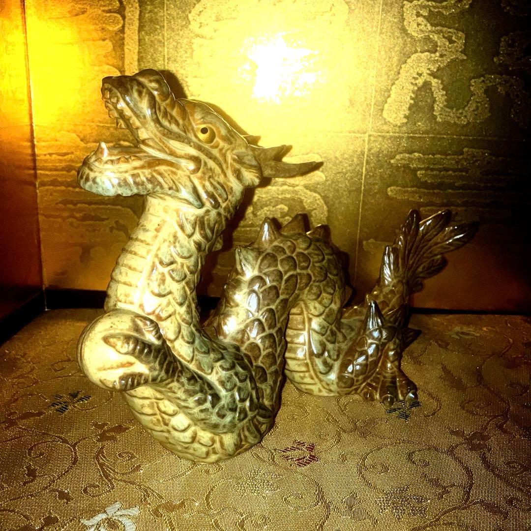 《特級呪物》大きな運気の流れを起こす龍神様宿す龍の置物　縁起物　スピリチュアル