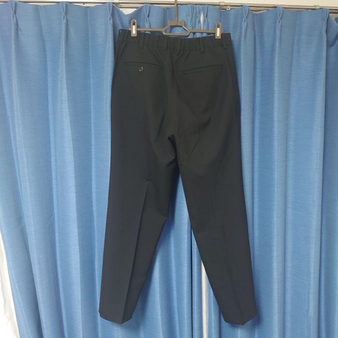 マーカウェア 21aw ペグトッププリーツパンツ　表記サイズ:2 ブラック