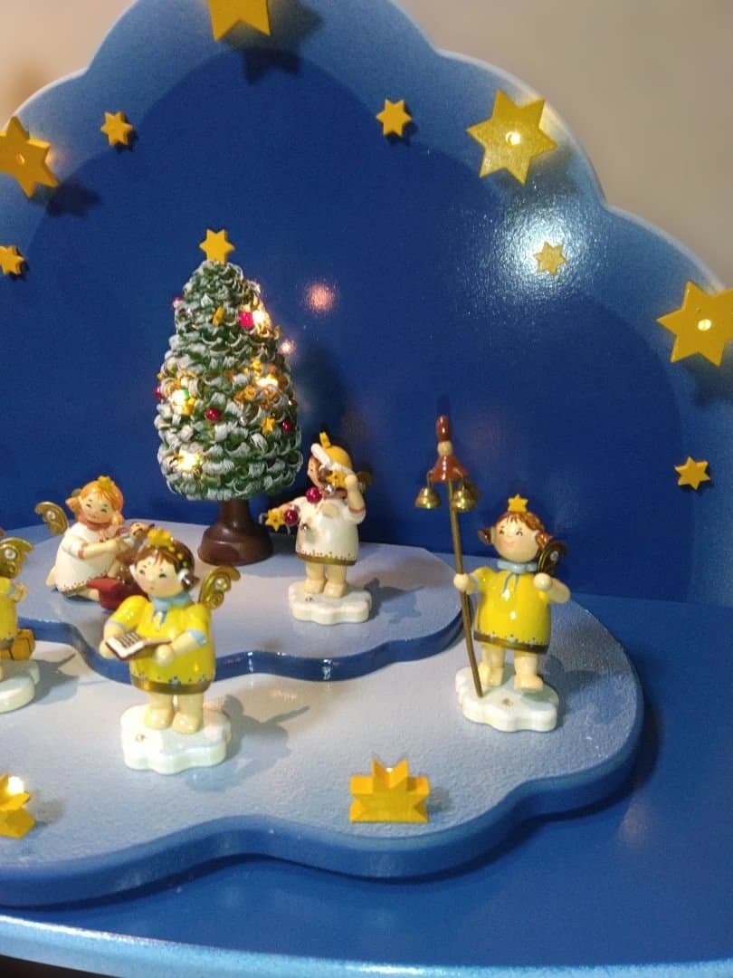 ドイツ　ザイフェン　ローテンブルク天体　間奏曲　天使の置物 LED