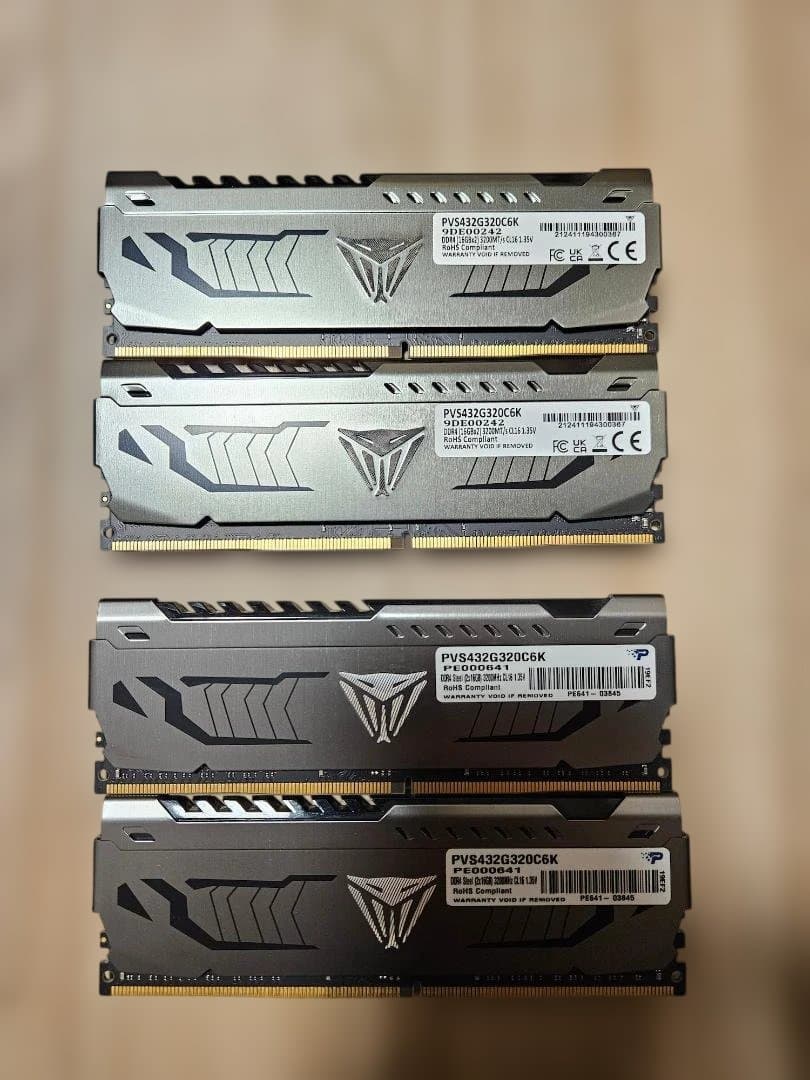 メモリー Patriot Viper Steel DDR4 3200MHz 64GB