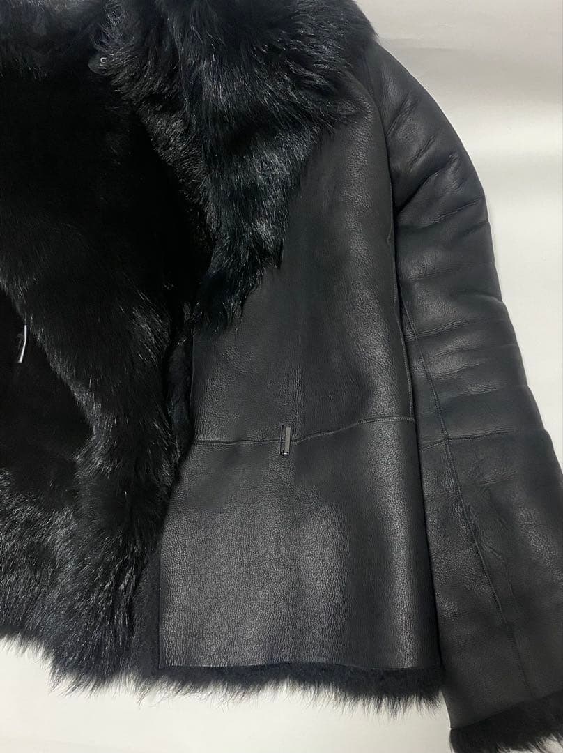 【ドラ公式アカウント】GUCCIリアルファームートンジャケット黒サイズ40