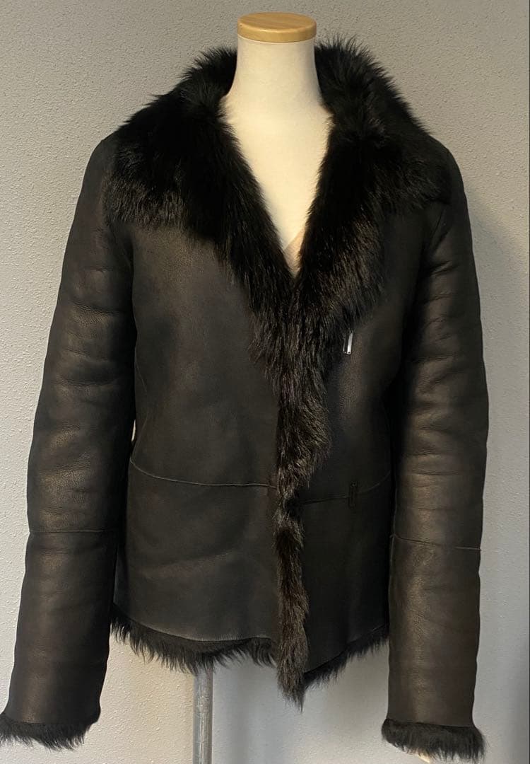 【ドラ公式アカウント】GUCCIリアルファームートンジャケット黒サイズ40