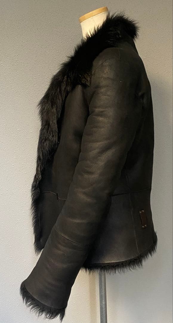 【ドラ公式アカウント】GUCCIリアルファームートンジャケット黒サイズ40