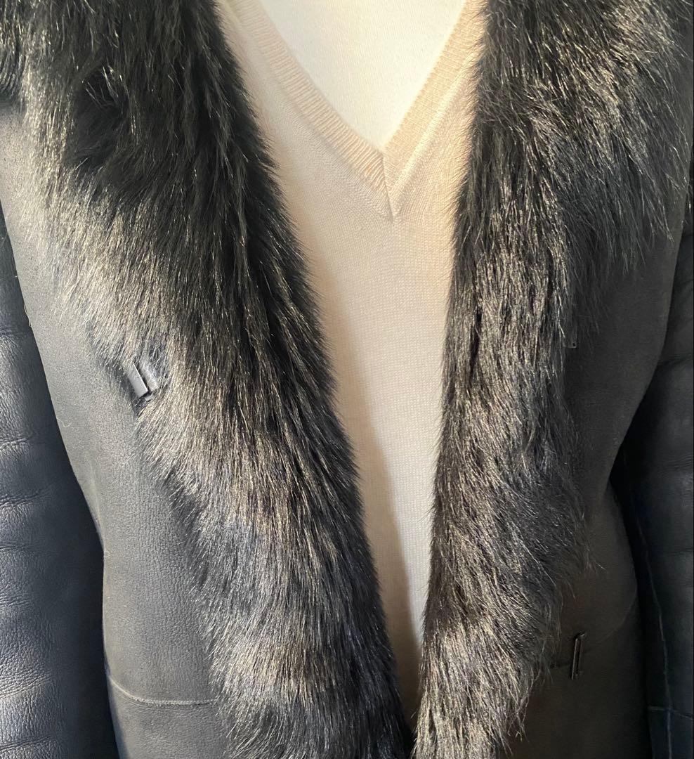 【ドラ公式アカウント】GUCCIリアルファームートンジャケット黒サイズ40