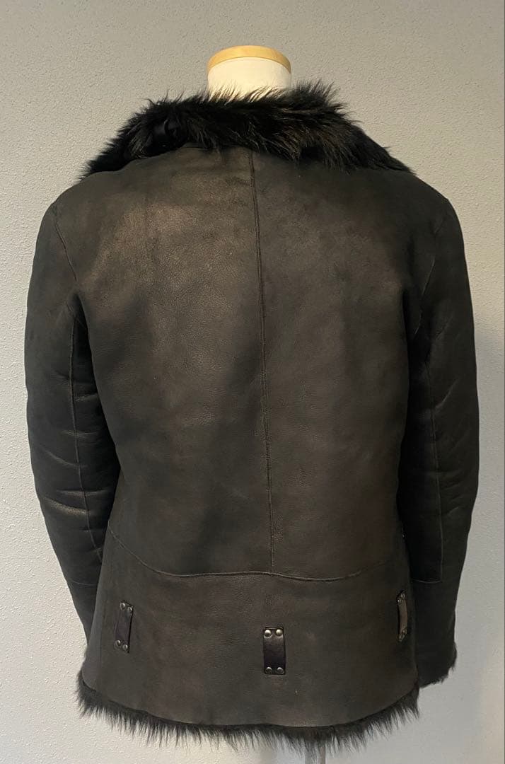 【ドラ公式アカウント】GUCCIリアルファームートンジャケット黒サイズ40