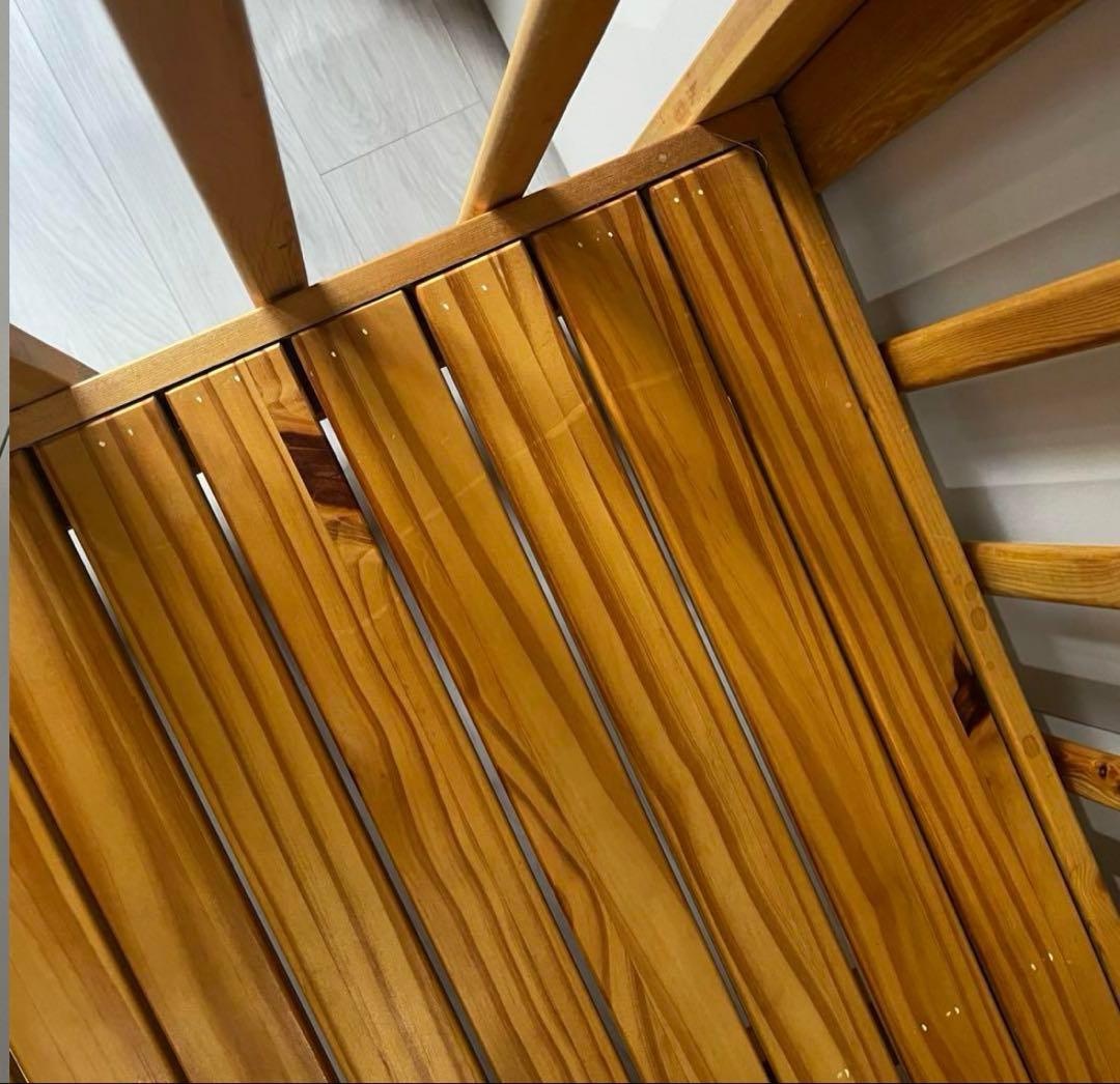 【送料込】ベビーベッド　天然木　ベンチ