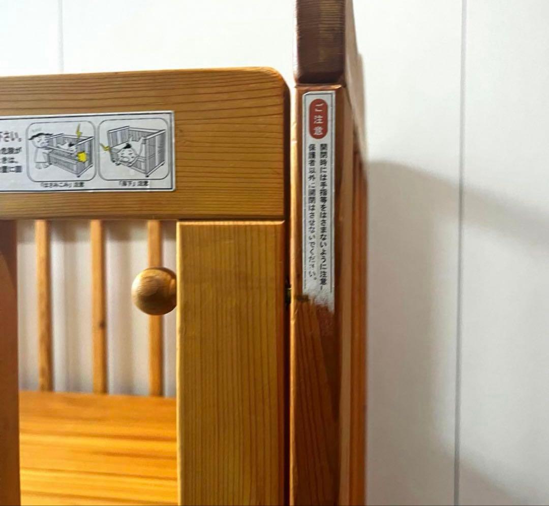 【送料込】ベビーベッド　天然木　ベンチ