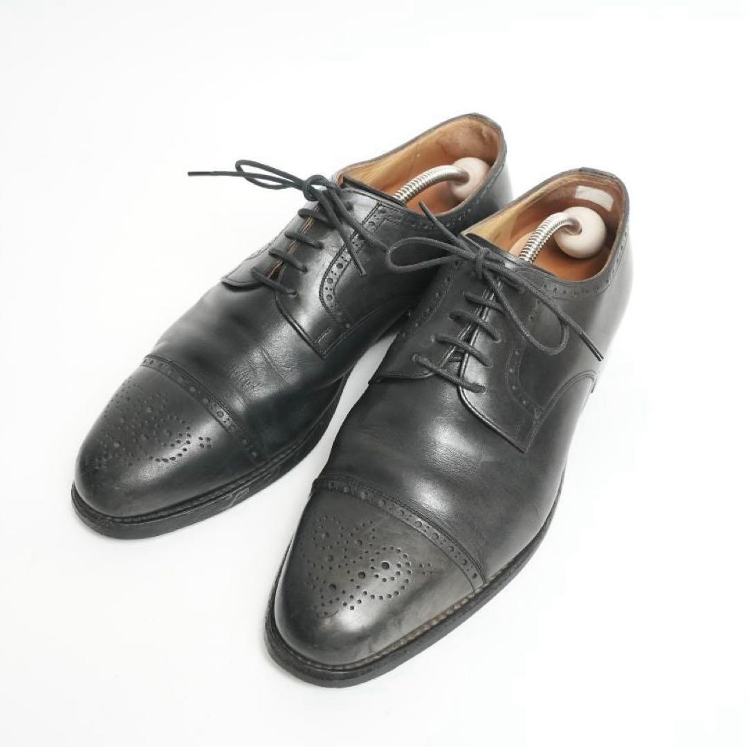【美品】スコッチグレイン 革靴 レザー 本革 メダリオン ビジネス 26cm
