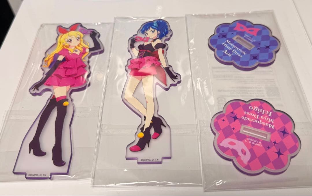 アイカツ 星宮いちご 霧矢あおい マスカレード アクリルスタンド おまけ付き