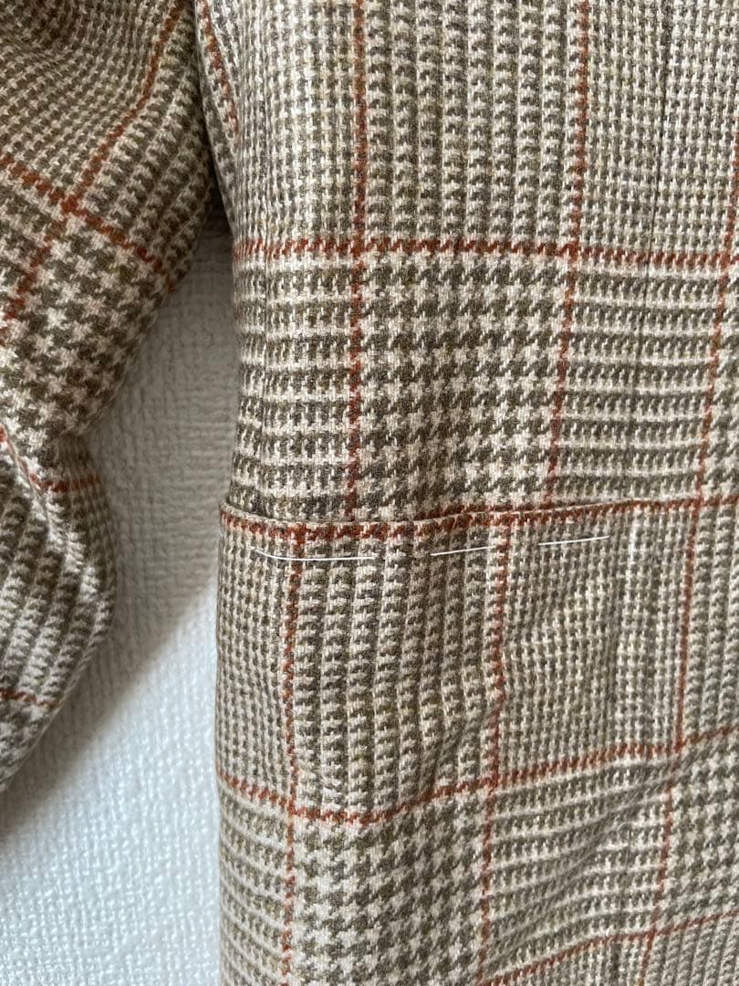 【新品未使用】BORRELLI テーラードジャケット ハウンドトゥース　ボレッリ