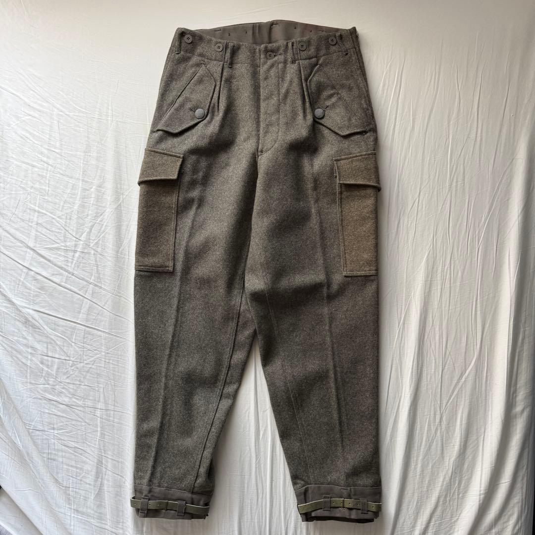 ビンテージ スウェーデン軍 M-58 ウール カーゴ パンツ ミリタリー